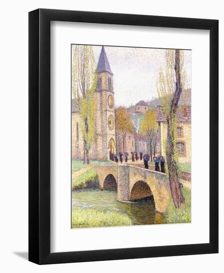 The Mass Hour at Bastide Du Vert, C.1920-Henri Martin-Framed Giclee Print