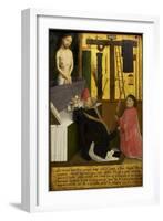 The Mass of Saint Gregory, Ca 1460-Simon Marmion-Framed Giclee Print