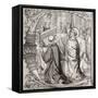 The Mass of Saint Gregory the Great and the Apparition of Jesus Christ as the Man of Sorrows,…-null-Framed Stretched Canvas