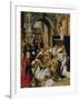 The Mass of Saint Gregory the Great, Ca 1510-1520-Adriaen Isenbrant-Framed Giclee Print