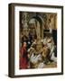 The Mass of Saint Gregory the Great, Ca 1510-1520-Adriaen Isenbrant-Framed Giclee Print