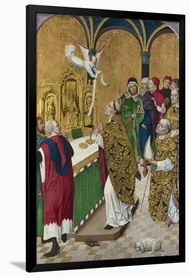 The Mass of Saint Hubert. Shutter from the Werden Altarpiece, Ca 1485-null-Framed Giclee Print