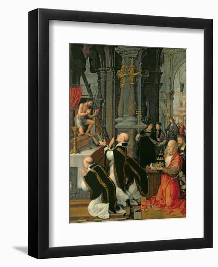 The Mass of St. Gregory-Adriaen Isenbrant-Framed Giclee Print