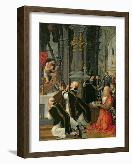 The Mass of St. Gregory-Adriaen Isenbrant-Framed Giclee Print