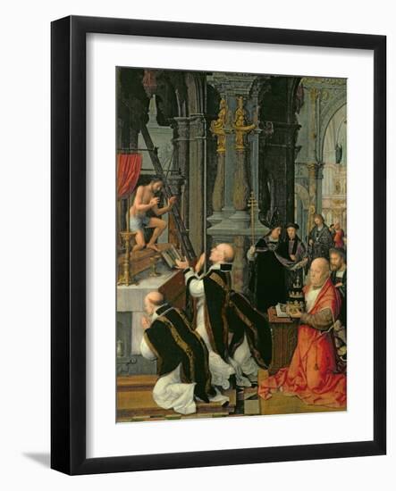 The Mass of St. Gregory-Adriaen Isenbrant-Framed Giclee Print