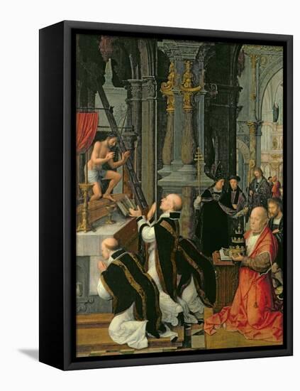 The Mass of St. Gregory-Adriaen Isenbrant-Framed Stretched Canvas