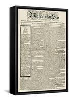 The Massachusetts Spy Newspaper, on the First Anniversary of the Boston Massacre, c.1771-null-Framed Stretched Canvas
