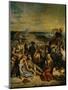 The Massacre of Chios, Greek Families Waiting for Death or Slavery, 1824-Eugene Delacroix-Mounted Giclee Print