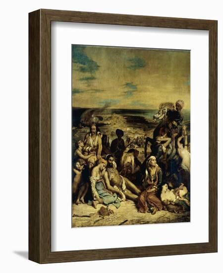 The Massacre of Chios-Eugene Delacroix-Framed Giclee Print