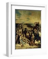 The Massacre of Chios-Eugene Delacroix-Framed Giclee Print