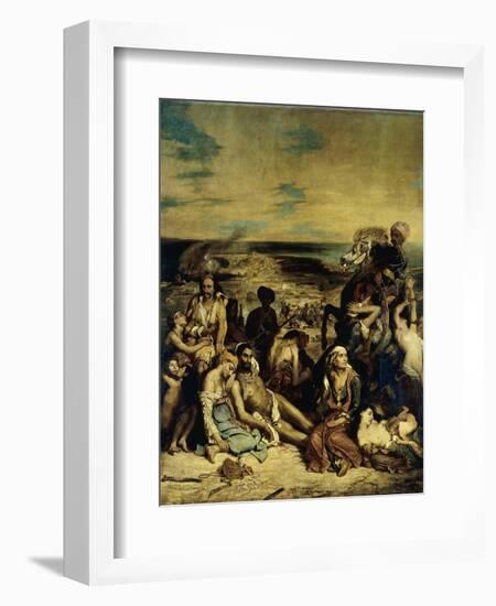 The Massacre of Chios-Eugene Delacroix-Framed Giclee Print