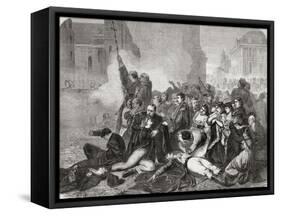 The Massacre of Civilians in Castle Square-null-Framed Stretched Canvas