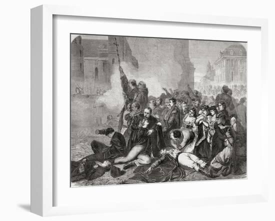 The Massacre of Civilians in Castle Square-null-Framed Giclee Print