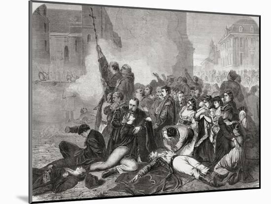 The Massacre of Civilians in Castle Square-null-Mounted Giclee Print