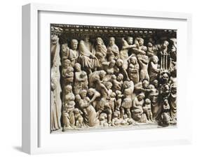The Massacre of Innocents, Detail from Pergamon or Pulpit-Nicola Pisano-Framed Giclee Print
