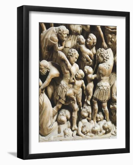 The Massacre of Innocents, Detail from Pergamon or Pulpit-Nicola Pisano-Framed Giclee Print