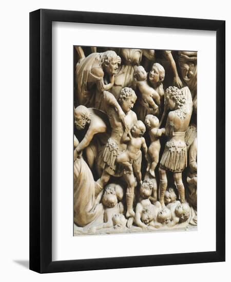 The Massacre of Innocents, Detail from Pergamon or Pulpit-Nicola Pisano-Framed Giclee Print