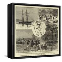 The Massacre of Lieutenant Bower and Five Seamen of H M S Sandfly in the Solomon Islands-null-Framed Stretched Canvas
