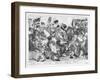 The Massacre of Peterloo! or a Specimen of English Liberty, August 16th 1819 (Etching) (B&W Photo)-J.l. Marks-Framed Giclee Print