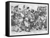 The Massacre of Peterloo! or a Specimen of English Liberty, August 16th 1819 (Etching) (B&W Photo)-J.l. Marks-Framed Stretched Canvas