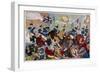 The Massacre of Peterloo, or Britons Strike Home, 1819-George Cruikshank-Framed Giclee Print