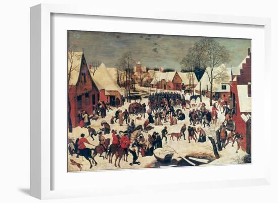 The Massacre of the Innocents, 1593-Pieter Brueghel the Younger-Framed Giclee Print