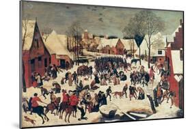 The Massacre of the Innocents, 1593-Pieter Brueghel the Younger-Mounted Giclee Print
