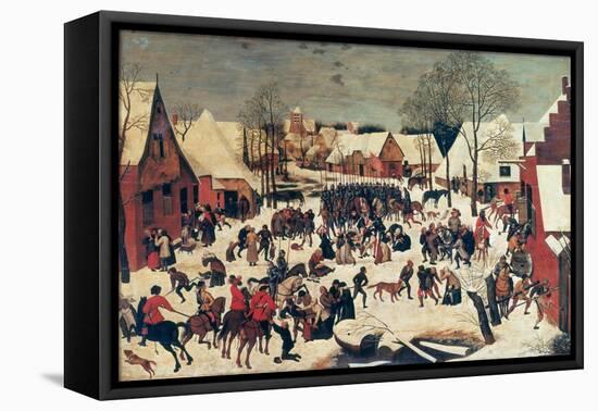 The Massacre of the Innocents, 1593-Pieter Brueghel the Younger-Framed Stretched Canvas