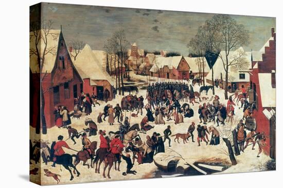 The Massacre of the Innocents, 1593-Pieter Brueghel the Younger-Stretched Canvas