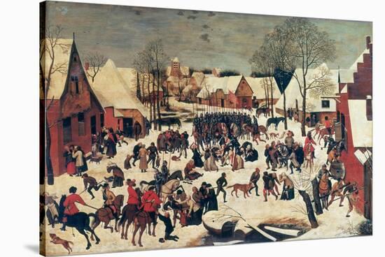 The Massacre of the Innocents, 1593-Pieter Brueghel the Younger-Stretched Canvas