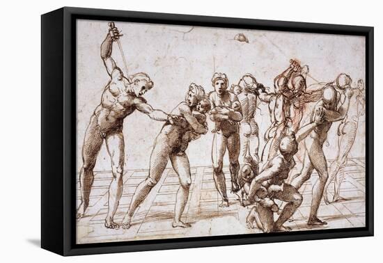 The Massacre of the Innocents, Around 1509-Raphael-Framed Stretched Canvas