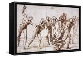 The Massacre of the Innocents, Around 1509-Raphael-Framed Stretched Canvas