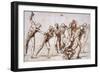 The Massacre of the Innocents, Around 1509-Raphael-Framed Giclee Print