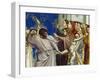 The Massacre of the Innocents, Detail from Life and Passion of Christ, 1303-1305-Giotto di Bondone-Framed Giclee Print