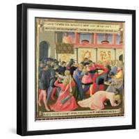 The Massacre of the Innocents, Detail of Panel One of Silver Treasury of Santissima Annunziata-Fra Angelico-Framed Giclee Print