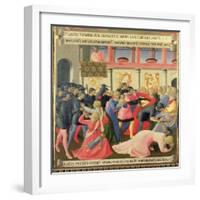 The Massacre of the Innocents, Detail of Panel One of Silver Treasury of Santissima Annunziata-Fra Angelico-Framed Giclee Print