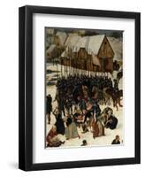 The Massacre of the Innocents (Detail)-Pieter Brueghel the Younger-Framed Giclee Print