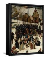 The Massacre of the Innocents (Detail)-Pieter Brueghel the Younger-Framed Stretched Canvas