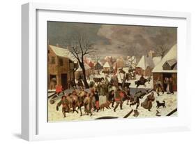 The Massacre of the Innocents (Panel)-Maerten van Cleve-Framed Giclee Print