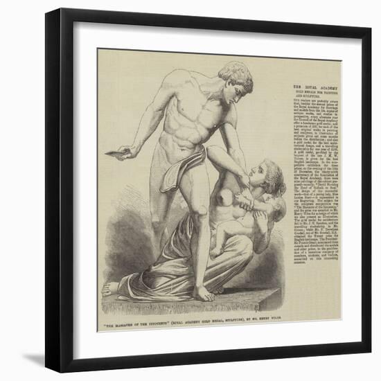 The Massacre of the Innocents (Royal Academy Gold Medal, Sculpture), by Mr Henry Wiles-null-Framed Giclee Print