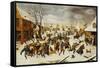 The Massacre of the Innocents-Pieter Bruegel the Elder-Framed Stretched Canvas