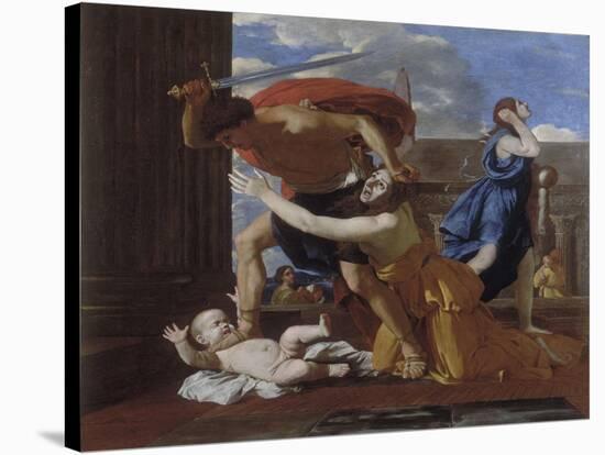 The Massacre of the Innocents-Nicolas Poussin-Stretched Canvas