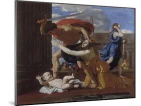 The Massacre of the Innocents-Nicolas Poussin-Mounted Giclee Print
