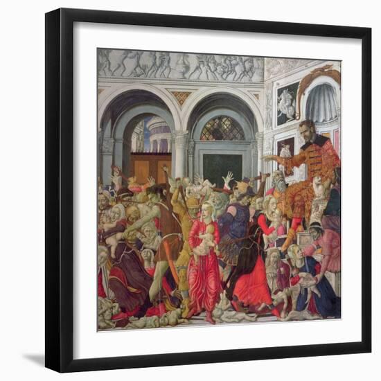 The Massacre of the Innocents-Matteo Di Giovanni Di Bartolo-Framed Giclee Print