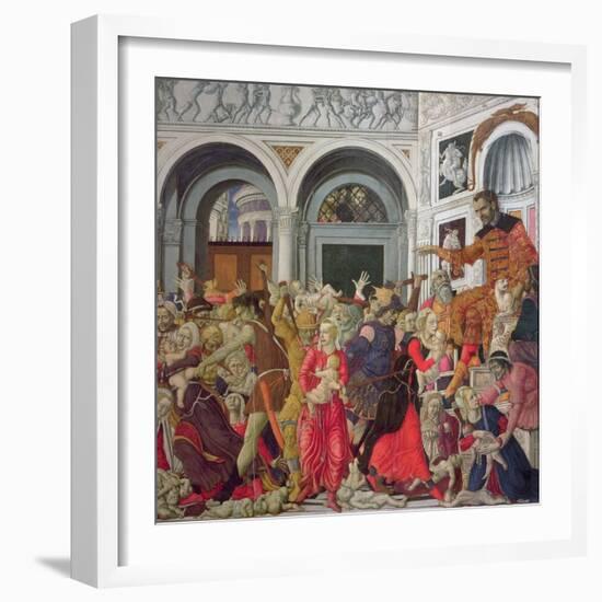 The Massacre of the Innocents-Matteo Di Giovanni Di Bartolo-Framed Giclee Print