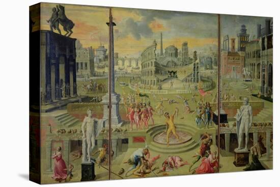 The Massacre of the Triumvirate, 1566-Antoine Caron-Stretched Canvas