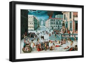 The Massacre of the Triumvirate-Antoine Caron-Framed Giclee Print