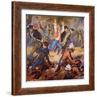 The Massacre of Wyoming Valley in July 1778-Alonzo Chappel-Framed Giclee Print
