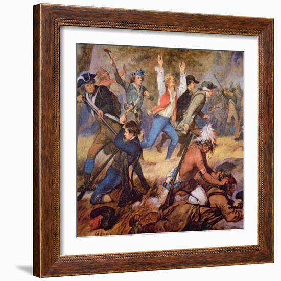 The Massacre of Wyoming Valley in July 1778-Alonzo Chappel-Framed Giclee Print