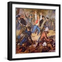 The Massacre of Wyoming Valley in July 1778-Alonzo Chappel-Framed Giclee Print